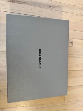 Balenciaga Gray Branded Shoe Box